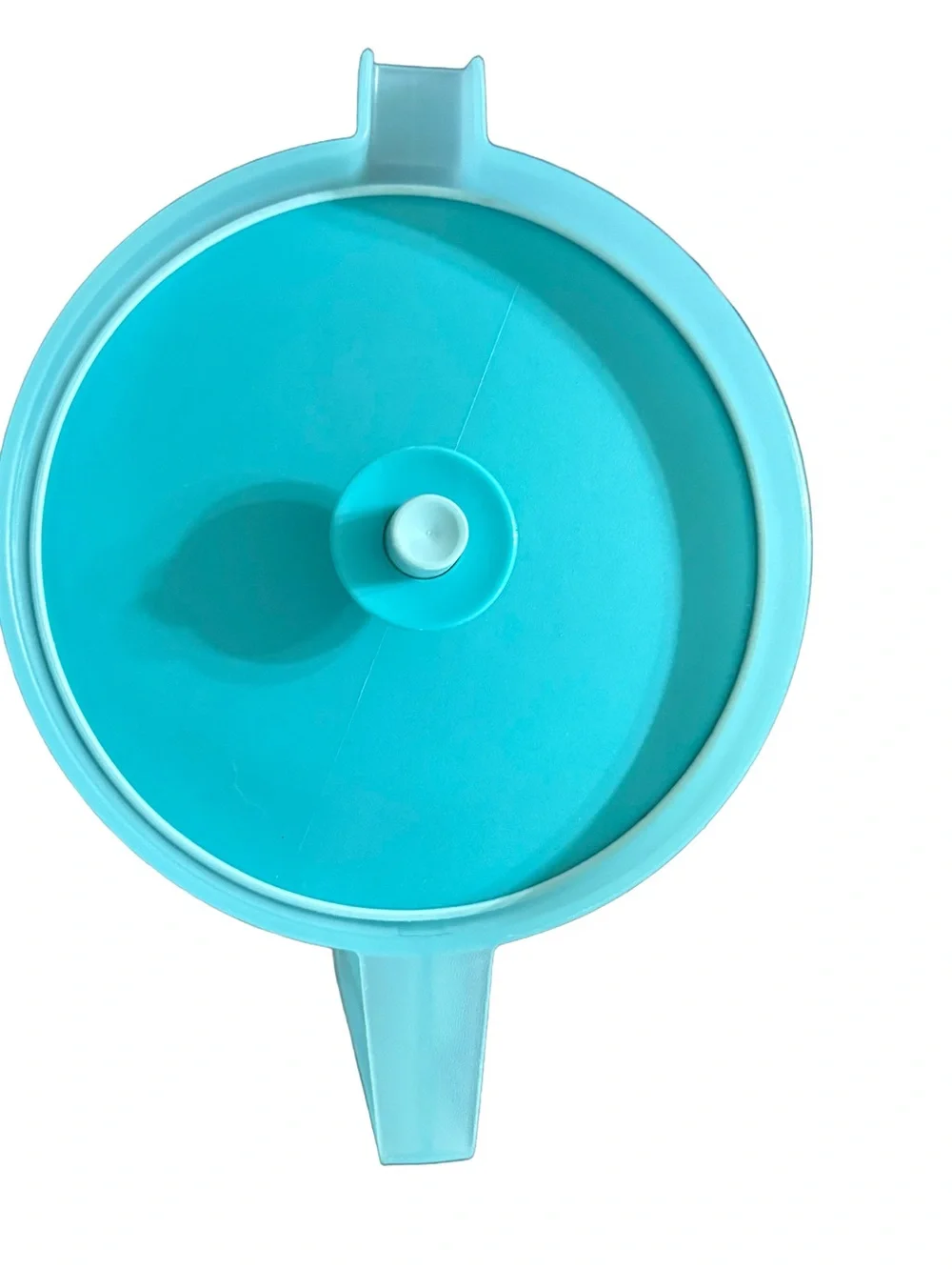 Vintage Tupperware 1 Gallon Aqua Pitcher with Lid